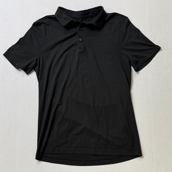 Lululemon black polo shirt size medium - Picture 1 of 5